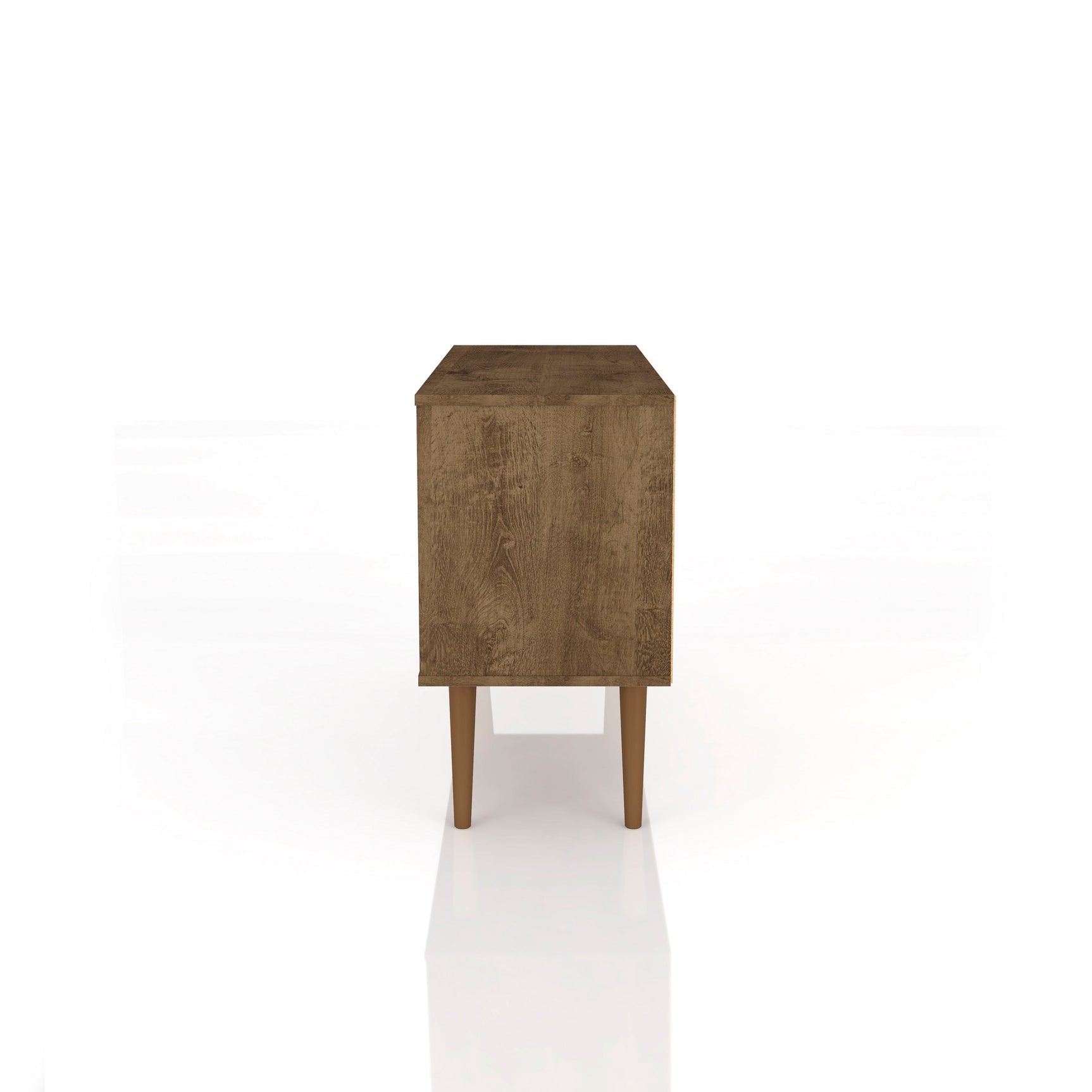 Liberty 42.52 TV Stand in Rustic Brown and Yellow - Ornate Home