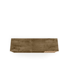 Liberty 53.14" Mid-Century Modern TV Stand in Rustic Brown and 3D Brown Prints - Ornate Home