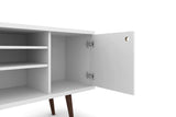 Liberty 53.14" Mid-Century Modern TV Stand in White - Ornate Home