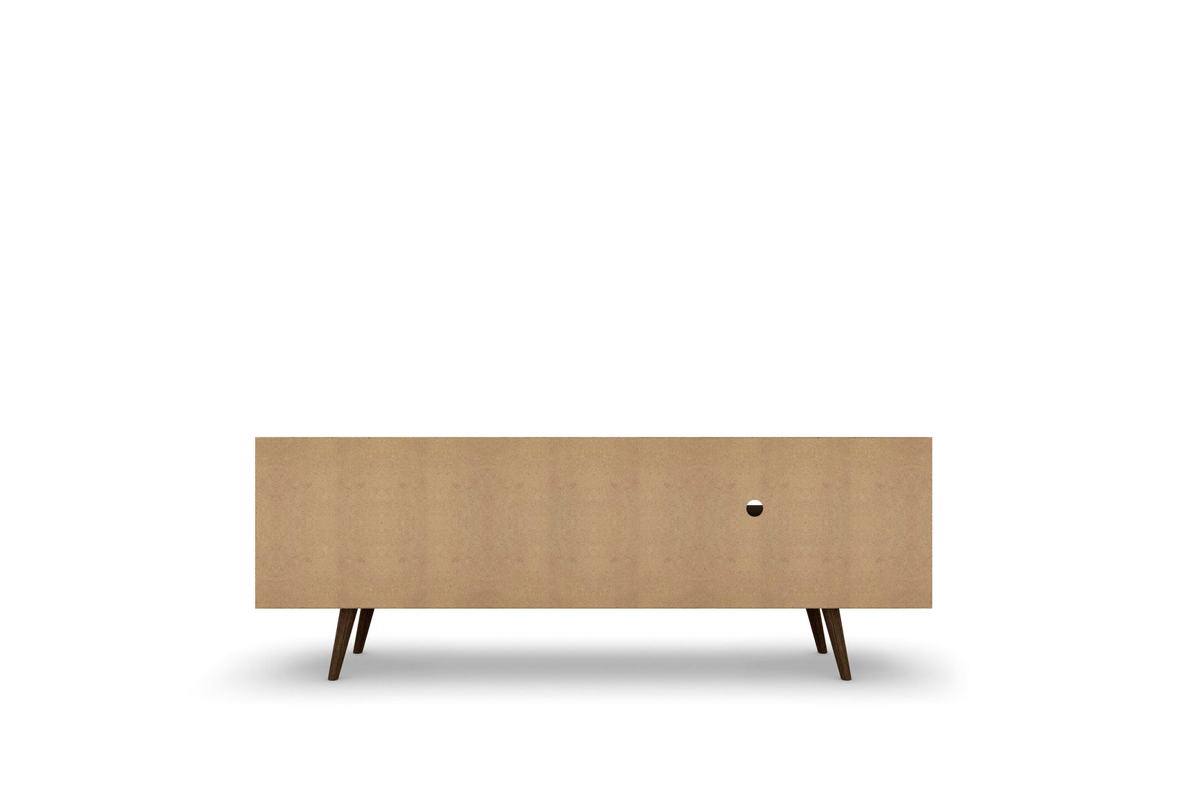 Liberty 62.99" Mid-Century Modern TV Stand in Rustic Brown - Ornate Home