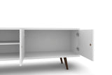Liberty 62.99" Mid-Century Modern TV Stand in White - Ornate Home