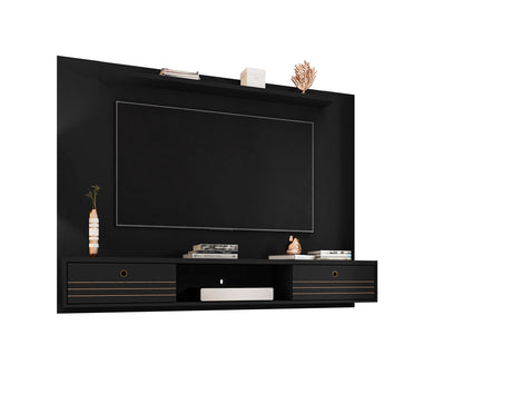 Liberty 70.86 Floating Entertainment Center in Black - Ornate Home