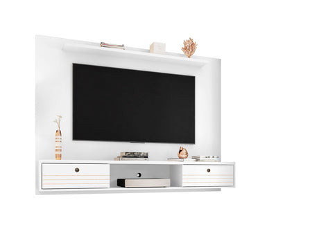 Liberty 70.86 Floating Entertainment Center in White - Ornate Home