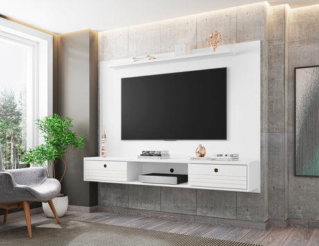 Liberty 70.86 Floating Entertainment Center in White - Ornate Home