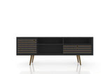 Liberty 70.86" Mid-Century Modern TV Stand in Black - Ornate Home