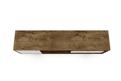 Liberty 70.86" Mid-Century Modern TV Stand in Rustic Brown and White - Ornate Home