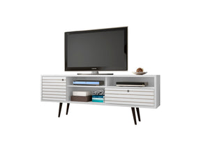 Liberty 70.86" Mid-Century Modern TV Stand in White - Ornate Home