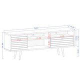 Liberty 70.86" Mid-Century Modern TV Stand in White - Ornate Home