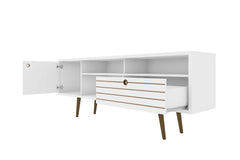 Liberty 70.86" Mid-Century Modern TV Stand in White - Ornate Home