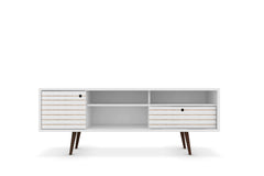 Liberty 70.86" Mid-Century Modern TV Stand in White - Ornate Home
