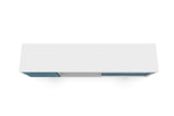Liberty 70.86" Mid-Century Modern TV Stand in White and Aqua Blue - Ornate Home