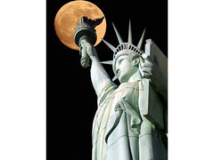 Liberty Moonlight Tempered Glass w / Foil Wall Art - Ornate Home