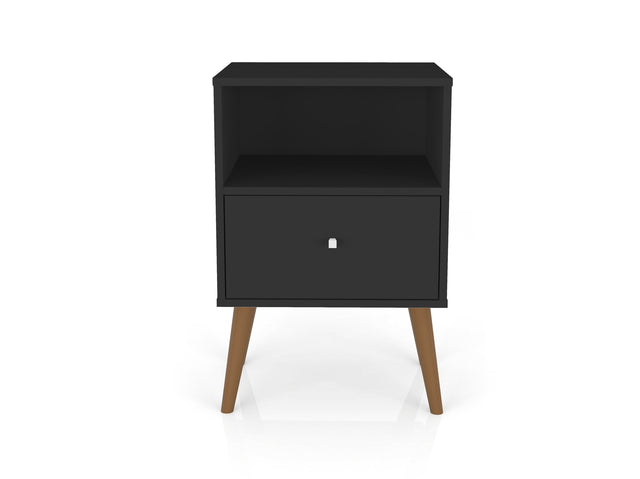 Liberty Nightstand 1.0 in Black - Ornate Home