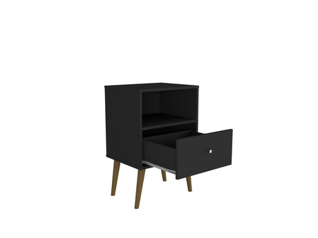 Liberty Nightstand 1.0 in Black - Ornate Home