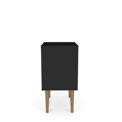 Liberty Nightstand 1.0 in Black - Ornate Home