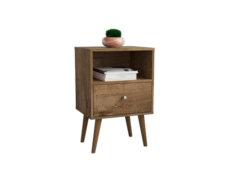 Liberty Nightstand 1.0 in Rustic Brown - Ornate Home
