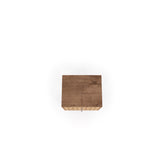 Liberty Nightstand 2.0 in Rustic Brown and 3D Brown Prints - Ornate Home