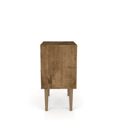 Liberty Nightstand 2.0 in Rustic Brown and Yellow - Ornate Home