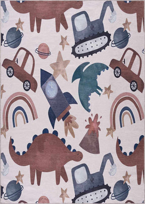 Libra Rainbow Kids Washable Area Rug - Clearance - Ornate Home