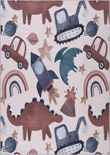 Libra Rainbow Washable Kids Rug - Ornate Home