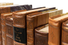 Library Luxe Brown Faux Leather Books (Set of 24) - Ornate Home