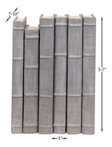 Library Luxe Grey Books (Set of 12) - Ornate Home