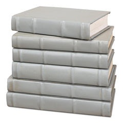 Library Luxe Grey Books (Set of 12) - Ornate Home