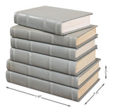 Library Luxe Grey Books (Set of 12) - Ornate Home