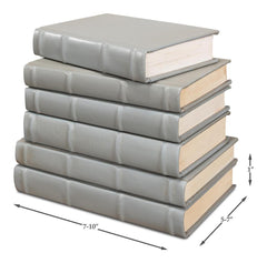 Library Luxe Grey Books (Set of 12) - Ornate Home