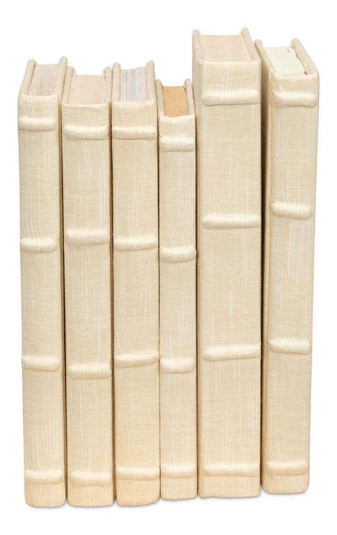 Library Luxe Ivory Books (Set of 12) - Ornate Home