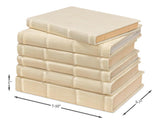 Library Luxe Ivory Books (Set of 12) - Ornate Home