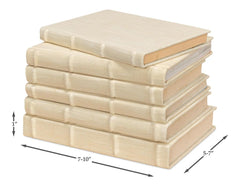 Library Luxe Ivory Books (Set of 12) - Ornate Home