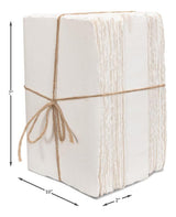 Library Luxe Ivory Books (Set of 6) - Ornate Home