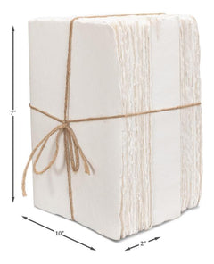 Library Luxe Ivory Books (Set of 6) - Ornate Home