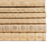 Library Luxe Ivory Leather & Paper Books (Set of 24) - Ornate Home