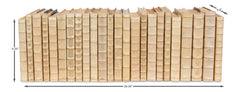 Library Luxe Ivory Leather & Paper Books (Set of 24) - Ornate Home