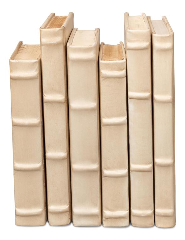 Library Luxe White Books (Set of 12) - Ornate Home
