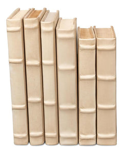 Library Luxe White Books (Set of 12) - Ornate Home