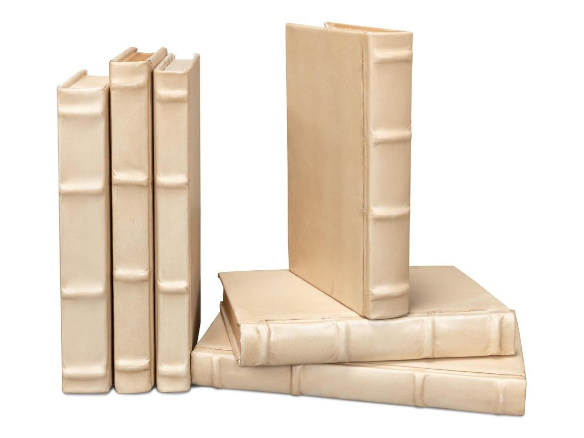 Library Luxe White Books (Set of 12) - Ornate Home