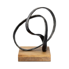 Lida Black Cast Aluminum Sculpture - Ornate Home
