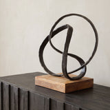 Lida Black Cast Aluminum Sculpture - Ornate Home