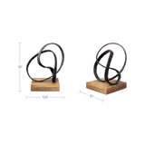 Lida Black Cast Aluminum Sculpture - Ornate Home