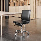 Lider Black Plus Armless Office Chair - Ornate Home
