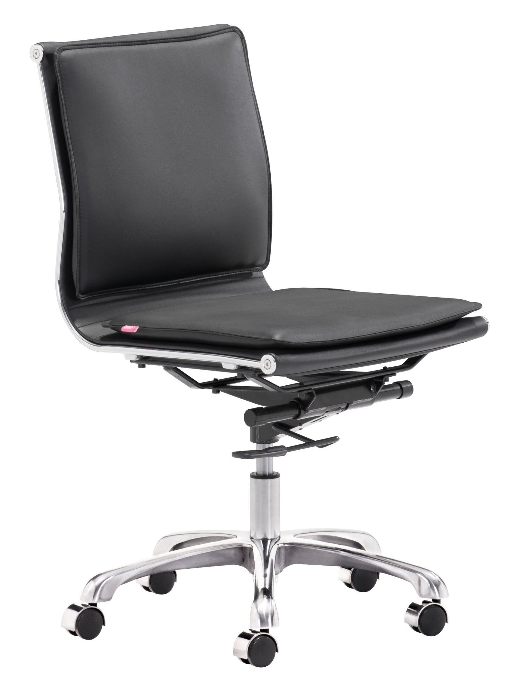 Lider Black Plus Armless Office Chair - Ornate Home