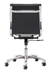 Lider Black Plus Armless Office Chair - Ornate Home