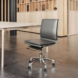Lider Gray Plus Armless Office Chair - Ornate Home
