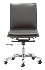Lider Gray Plus Armless Office Chair - Ornate Home