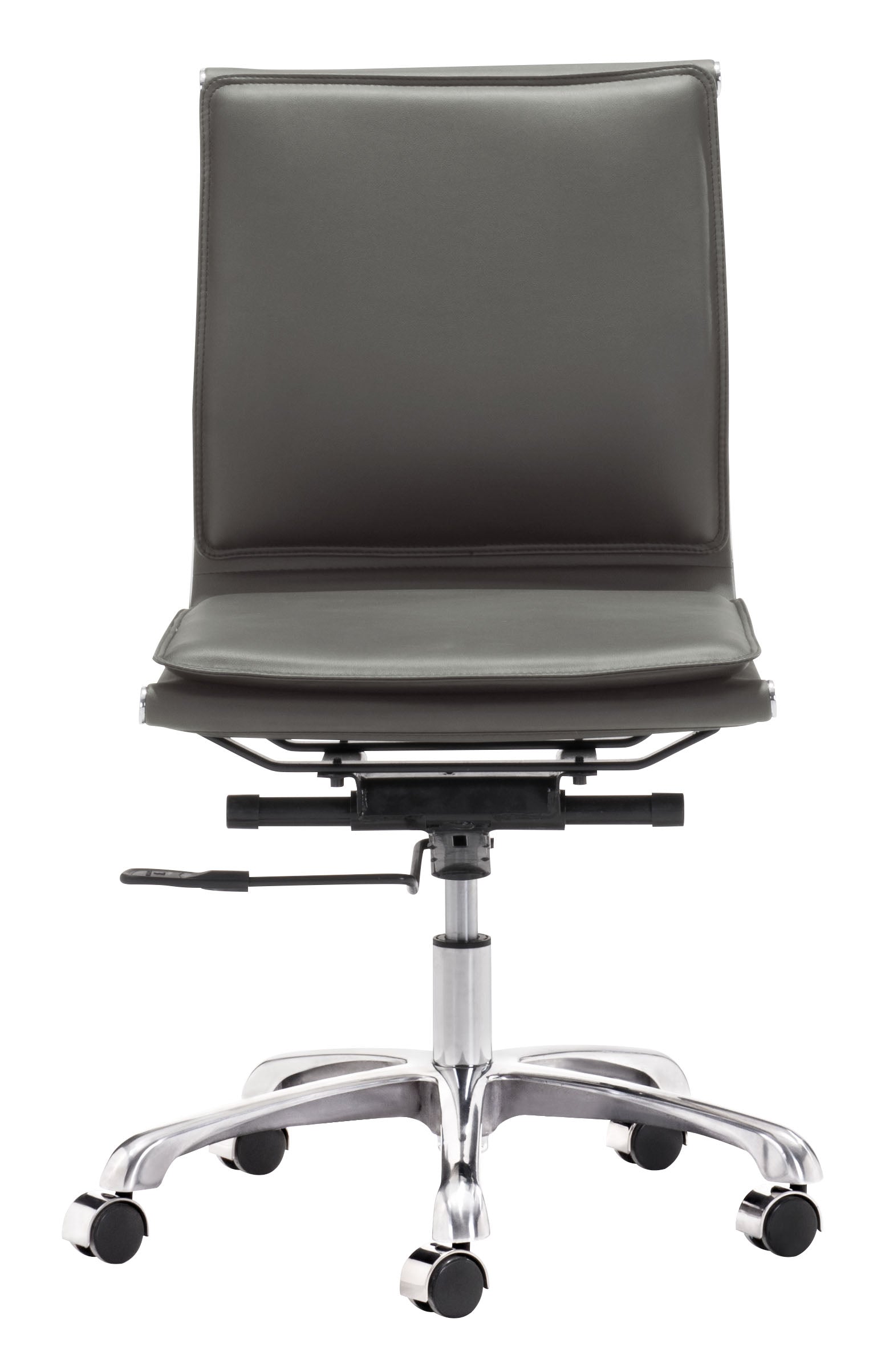 Lider Gray Plus Armless Office Chair - Ornate Home