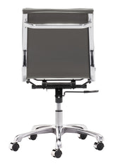 Lider Gray Plus Armless Office Chair - Ornate Home
