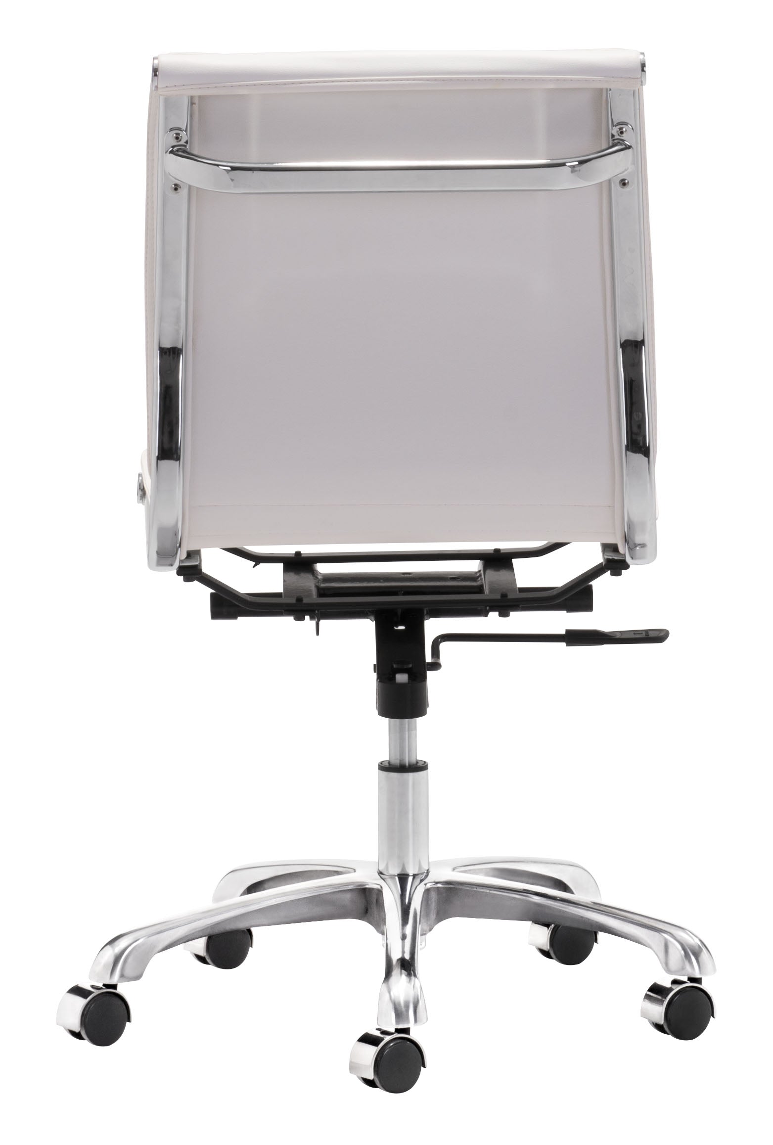 Lider White Plus Armless Office Chair - Ornate Home